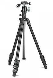 Штатив-трипод Beike QZSD Q202F для предметной съемки с двойным креплением 49-154см - фото Штатив-трипод Beike QZSD Q202F для предметной съемки с двойным креплением 49-154см