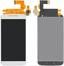 Дисплей Motorola Moto G4 (XT1620, XT1621, XT1622, XT1624, XT1625, XT1626) з тачскріном, оригінал, White