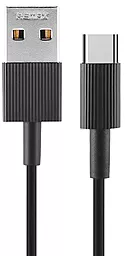 Кабель Remax Chaino USB-A - Type-C 12w 2.4a 1м cable Black (RC-120a) - фото Кабель Remax Chaino USB-A - Type-C 12w 2.4a 1м cable Black (RC-120a)