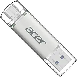 Флешка Acer UT300 64G USB3.2/USB Type-C Silver (BL.9BWWA.589) - фото Флешка Acer UT300 64G USB3.2/USB Type-C Silver (BL.9BWWA.589)