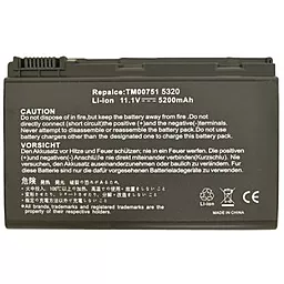 Аккумулятор для ноутбука Acer TM00741 TravelMate 7720 / 11.1V 5200mAh / A41015 Alsoft Black
