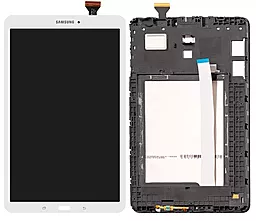 Дисплей для планшету Samsung Galaxy Tab E 9.6 T560, T561 з тачскріном і рамкою, оригінал, White