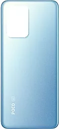 Задняя крышка корпуса Xiaomi Poco X4 GT Blue - фото Задняя крышка корпуса Xiaomi Poco X4 GT Blue