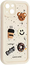 Чехол Pretty Things Case для Apple iPhone 15 White / Always Happy Donut - фото Чехол Pretty Things Case для Apple iPhone 15 White / Always Happy Donut
