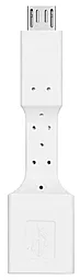 OTG-переходник XoKo AC-110 USB to MicroUSB White - фото OTG-переходник XoKo AC-110 USB to MicroUSB White