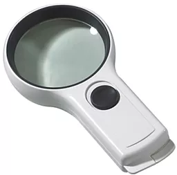 Лупа ручна Magnifier MG82017L 65мм/4х з LED-підсвіткою