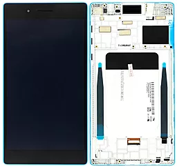 Дисплей для планшету Lenovo Tab 3 7 TB3-730X, Tab 4 7 Essential TB-7304i, TB-7304X, TB-7304F (188x97, #TV070WSM-TL1, TV070WSM-THO, V070WSM-TL0) + Touchscreen with frame Blue