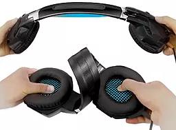 Навушники REAL-EL GDX-7500 Black/Blue - мініатюра 4