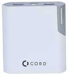 Повербанк Cord Standart Y10400 White-grey - фото Повербанк Cord Standart Y10400 White-grey