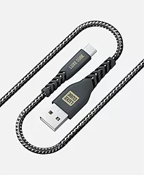 Кабель USB Luxe Cube Kevlar USB to USB Type-C Black (8886668686280)