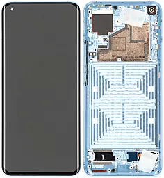 Дисплей Xiaomi Mi 11 с тачскрином и рамкой, оригинал, Blue