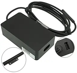 Блок питания для ноутбука Microsoft 15V, 4A, 65W, 6pin, (Surface Pro 5, Pro 6, Pro 4, Pro3, Book) - фото Блок питания для ноутбука Microsoft 15V, 4A, 65W, 6pin, (Surface Pro 5, Pro 6, Pro 4, Pro3, Book)
