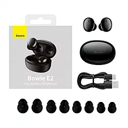 Наушники Baseus Bowie E2 (NGTW090001) Black - миниатюра 6 Наушники Baseus Bowie E2 (NGTW090001) Black - миниатюра 6