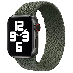Ремінець Braided Solo Loop для Apple Watch 38mm/40mm/41mm (145mm) Зелений