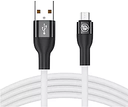 Кабель USB Powermax Silicat 2.4A micro USB Cable White