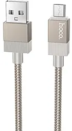 Кабель Hoco X110 USB-A - micro USB 12w 2.4a 1м cable Gold - миниатюра 2 Кабель Hoco X110 USB-A - micro USB 12w 2.4a 1м cable Gold - миниатюра 2