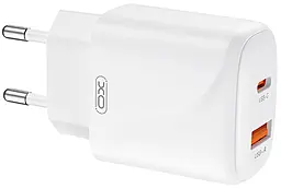 Сетевое зарядное устройство XO L158 20w PD USB-C/USB-A ports charger white - фото Сетевое зарядное устройство XO L158 20w PD USB-C/USB-A ports charger white