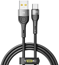 Кабель Yoki YK-EX11 EXTRA USB-A - Type-C 15w 3a 1.2м cable Black - фото Кабель Yoki YK-EX11 EXTRA USB-A - Type-C 15w 3a 1.2м cable Black