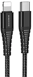 USB PD Кабель Borofone BU27 3A USB Type-C - Lightning Cable Black