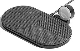 Беспроводное (индукционное) зарядное устройство быстрой QI зарядки Native Union Drop XL Watch Wireless Charger Fabric Slate Grey - миниатюра 5