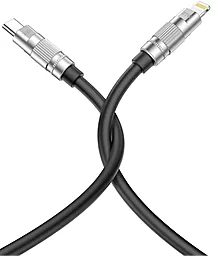 Кабель XO NB-Q228A USB Type-C - Lightning 27w 3a 1.2м PD сable Black - фото Кабель XO NB-Q228A USB Type-C - Lightning 27w 3a 1.2м PD сable Black