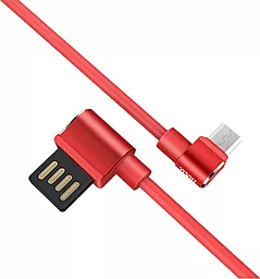 Кабель USB Hoco U37 Long Roam micro USB Cable  Red - миниатюра 2