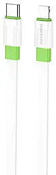 Кабель Borofone BX89 Union USB Type-C - Lightning 20w 3a 1м PD сable White/Green