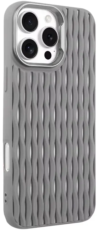 Чехол Case TPU Ribbio для Apple iPhone 16 Pro Max  Gray - фото 1