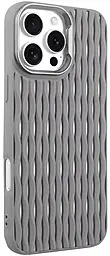 {"ru": "Чехол", "uk": "Чохол"} Case TPU Ribbio для Apple iPhone 16 Pro Max  Gray