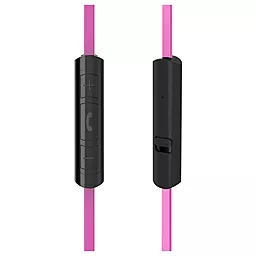 Наушники Hoco Line Control mic Pink EPV02 - миниатюра 3
