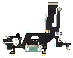 Нижній шлейф Apple iPhone 11 з роз'ємом зарядки, з мікрофоном Original Green - фото Нижній шлейф Apple iPhone 11 з роз'ємом зарядки, з мікрофоном Original Green