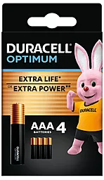 Батарейки Duracell Optimum AAA / LR03 4шт