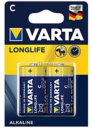 Батарейки Varta Longlife Extra C / LR14 Alkaline BL 2шт - фото Батарейки Varta Longlife Extra C / LR14 Alkaline BL 2шт