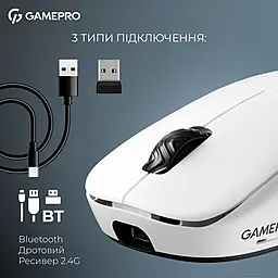 Компьютерная мышка GamePro Asgard Loki (GM022W) White - миниатюра 9 Компьютерная мышка GamePro Asgard Loki (GM022W) White - миниатюра 9