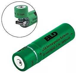 Аккумулятор Bailong BLD 18650 USB 3800mAh, 3.7V - фото Аккумулятор Bailong BLD 18650 USB 3800mAh, 3.7V