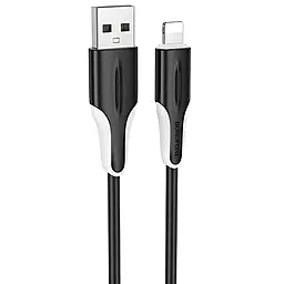 Кабель Borofone BX119 New USB-A - Lightning 12w 2.4a 1м cable Black - фото Кабель Borofone BX119 New USB-A - Lightning 12w 2.4a 1м cable Black