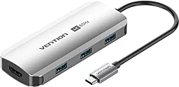 Мультипортовый USB Type-C хаб Vention 5-in-1 gray (TQDHB)