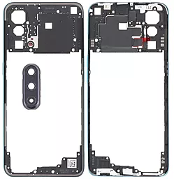 Рамка корпуса OnePlus Nord CE 5G со стеклом камеры Blue - фото Рамка корпуса OnePlus Nord CE 5G со стеклом камеры Blue