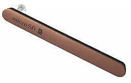 Заглушка разъема SIM-карты и карты памяти Sony D6603 / D6616 / D6643 / D6653 Xperia Z3 Copper - фото Заглушка разъема SIM-карты и карты памяти Sony D6603 / D6616 / D6643 / D6653 Xperia Z3 Copper