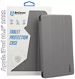 Чехол для планшета BeCover Smart Case для Apple iPad 10.9" 2022, iPad 10.9" 2024, iPad 11" 2025 Gray (709192) - фото Чехол для планшета BeCover Smart Case для Apple iPad 10.9" 2022, iPad 10.9" 2024, iPad 11" 2025 Gray (709192)