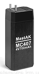 Акумуляторна батарея MastAK 4V 0.7Ah (MC407) - мініатюра 2