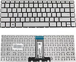 Клавиатура для ноутбука HP 240 G6, 245 G6 без рамки Silver