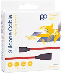 Кабель PowerPlant USB-A - micro USB 12w 2.4а 2м cable Red (CA911370) - мініатюра 3 Кабель PowerPlant USB-A - micro USB 12w 2.4а 2м cable Red (CA911370) - мініатюра 3