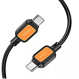 Кабель Hoco X108 Benefit USB Type-C - Type-C 60w 3a 1м PD cable Black - миниатюра 2 Кабель Hoco X108 Benefit USB Type-C - Type-C 60w 3a 1м PD cable Black - миниатюра 2