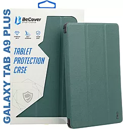 Чехол для планшета BeCover Smart Case для Samsung Galaxy Tab A9 Plus SM-X210/SM-X215/SM-X216 11.0" Dark Green (710307) - фото Чехол для планшета BeCover Smart Case для Samsung Galaxy Tab A9 Plus SM-X210/SM-X215/SM-X216 11.0" Dark Green (710307)