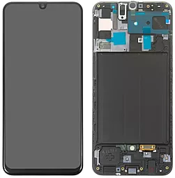 Дисплей Samsung Galaxy A50 A505 с тачскрином и рамкой, (OLED), Black