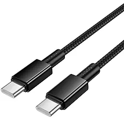 Кабель Hoco X119 Energy USB Type-C - Type-C 60w 3a 1м PD cable Black - фото Кабель Hoco X119 Energy USB Type-C - Type-C 60w 3a 1м PD cable Black