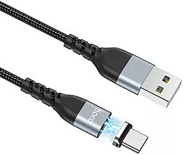 Кабель Hoco U96 Traveller Magnetic Charging Data USB-A - Type-C 15w 3a 1м cable Black - миниатюра 4 Кабель Hoco U96 Traveller Magnetic Charging Data USB-A - Type-C 15w 3a 1м cable Black - миниатюра 4