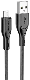 Кабель Borofone BX66 USB-A - micro USB 12w 2.4a 1м cable Black