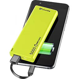 Повербанк CellularLine FreePower Slim 5000 Green (FREEPSLIM5000G) - фото Повербанк CellularLine FreePower Slim 5000 Green (FREEPSLIM5000G)